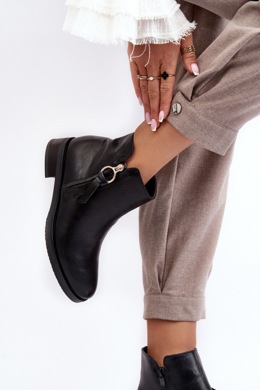 Schwarze Vasica-Damenstiefel Schwarze Vasica-Damenstiefel