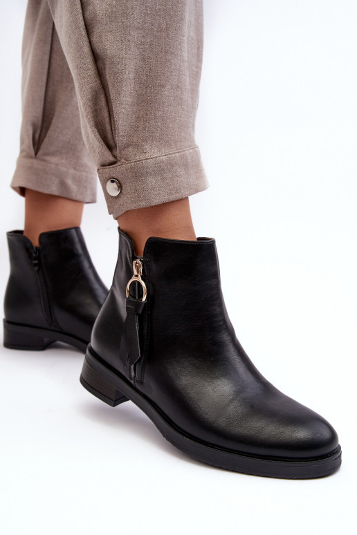 Schwarze Vasica-Damenstiefel Schwarze Vasica-Damenstiefel