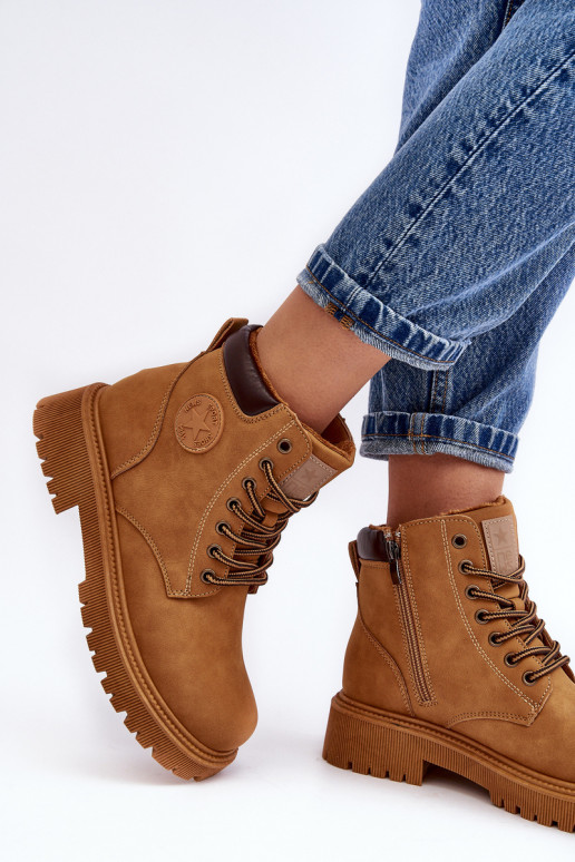 Gewärmte Stiefel in brauner Farbe Felizia