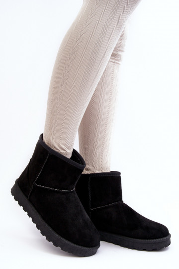 bottes de neige en daim réchauffées en noir Nanga 2