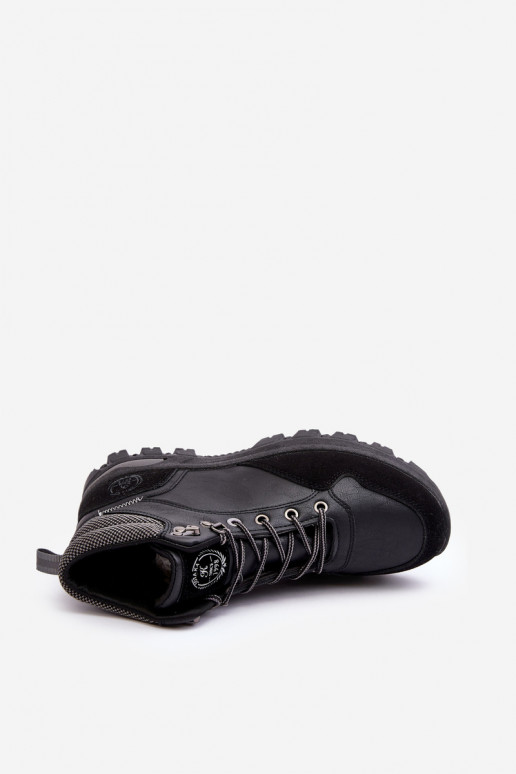 wandelschoenen laarzen met veters in de kleur zwart Salomene wandelschoenen laarzen met veters in de kleur zwart Salomene