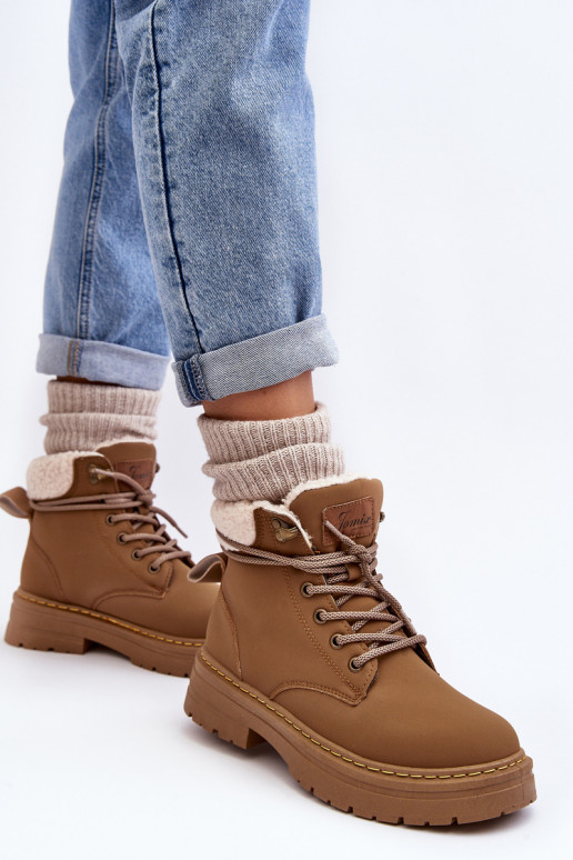 laarzen met warme bruine kleur Lynnvia laarzen met warme bruine kleur Lynnvia