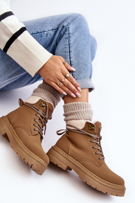 laarzen met warme bruine kleur Lynnvia laarzen met warme bruine kleur Lynnvia