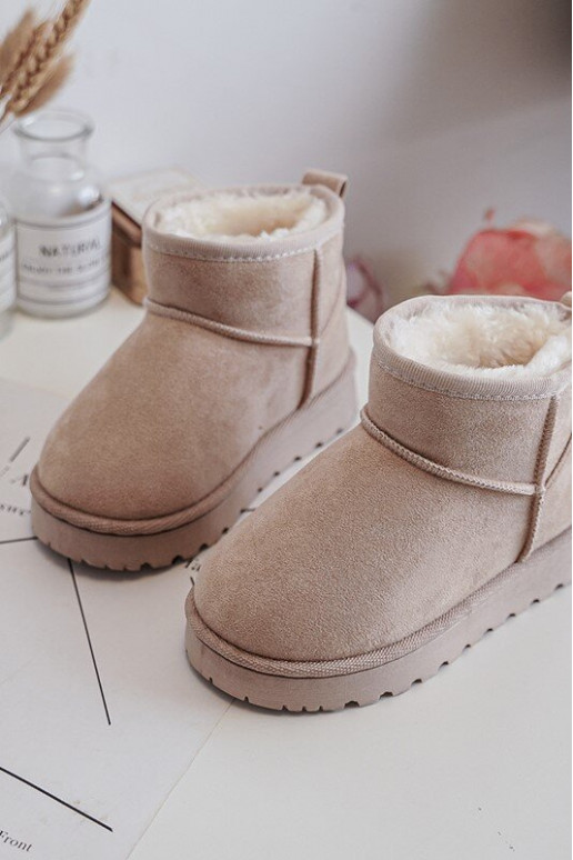 Bottes de neige pour enfants Bottes réchauffées beige Nallita