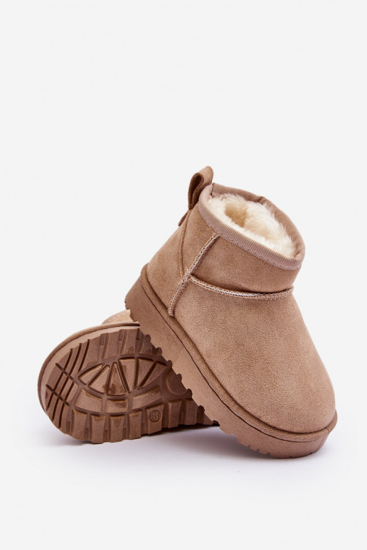 Bottes de neige pour enfants Bottes réchauffées beige Nallita Bottes de neige pour enfants Bottes réchauffées beige Nallita