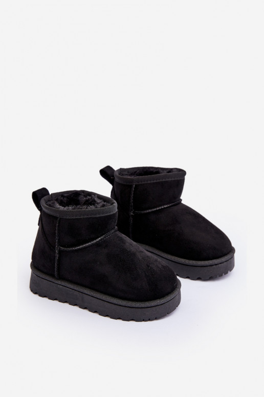 Kindersnowboots Laarzen verwarmd in de zwarte kleur Nallita Kindersnowboots Laarzen verwarmd in de zwarte kleur Nallita