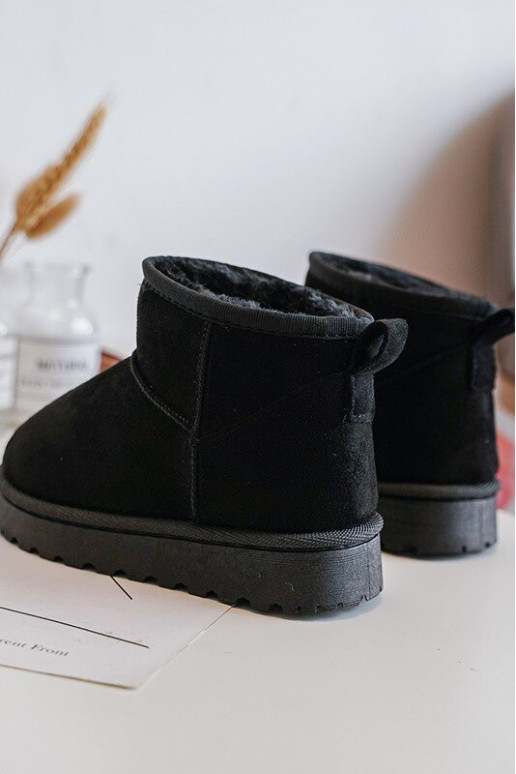 Bottes de neige pour enfants Bottes réchauffées de couleur noire Nallita