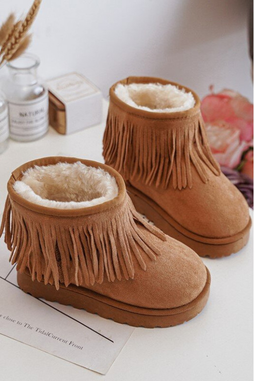 Bottes de neige réchauffées pour enfants i Frędzlami couleur marron Nimia Bottes de neige réchauffées pour enfants i Frędzlami couleur marron Nimia