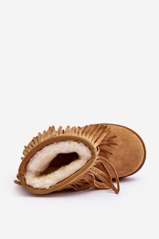 Bottes de neige réchauffées pour enfants i Frędzlami couleur marron Nimia Bottes de neige réchauffées pour enfants i Frędzlami couleur marron Nimia