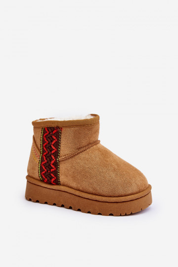 bottes de neige Bottes pour enfants couleur marron réchauffé Leonora