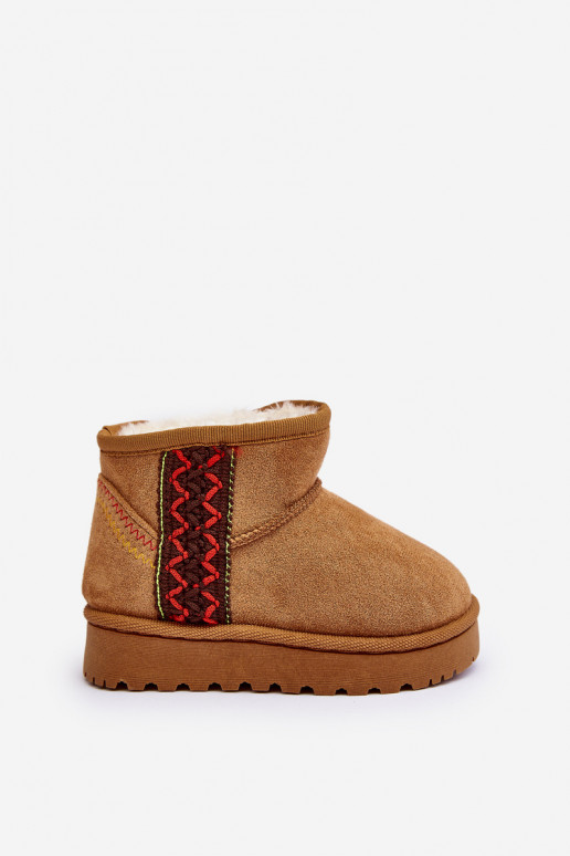 bottes de neige Bottes pour enfants couleur marron réchauffé Leonora