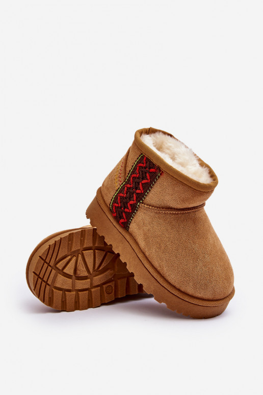 bottes de neige Bottes pour enfants couleur marron réchauffé Leonora