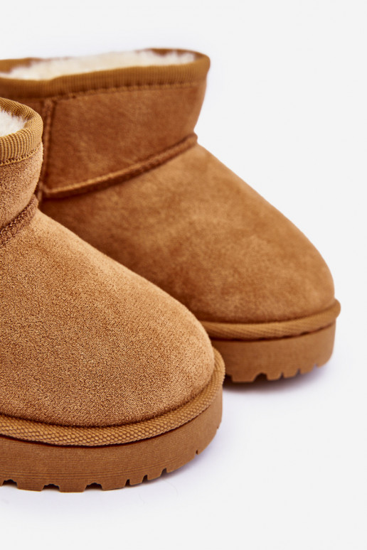 snowboots Kinderlaarzen verwarmde bruine kleur Leonora snowboots Kinderlaarzen verwarmde bruine kleur Leonora