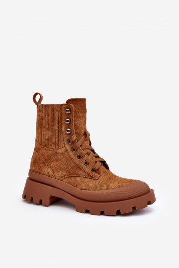 Bottines à lacets marron Gordts