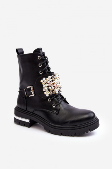 bottes chauffantes Bottes Bottes Décorées couleur noire Venizi