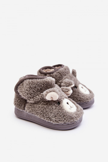 Chaussons enfant couleur gris Eberra