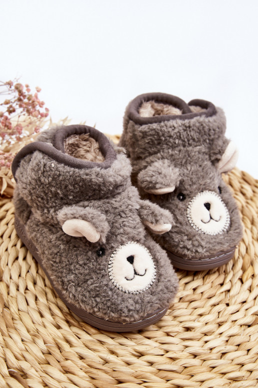 Chaussons enfant couleur gris Eberra