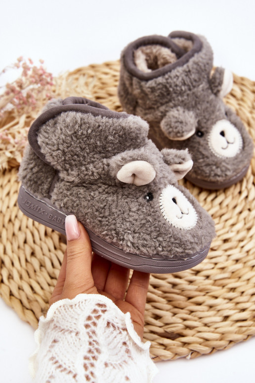 Chaussons enfant couleur gris Eberra