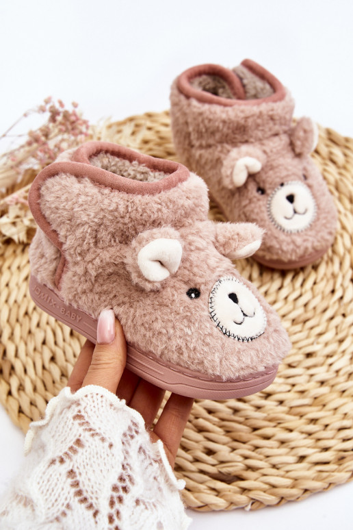 Chaussons enfants rose Eberra