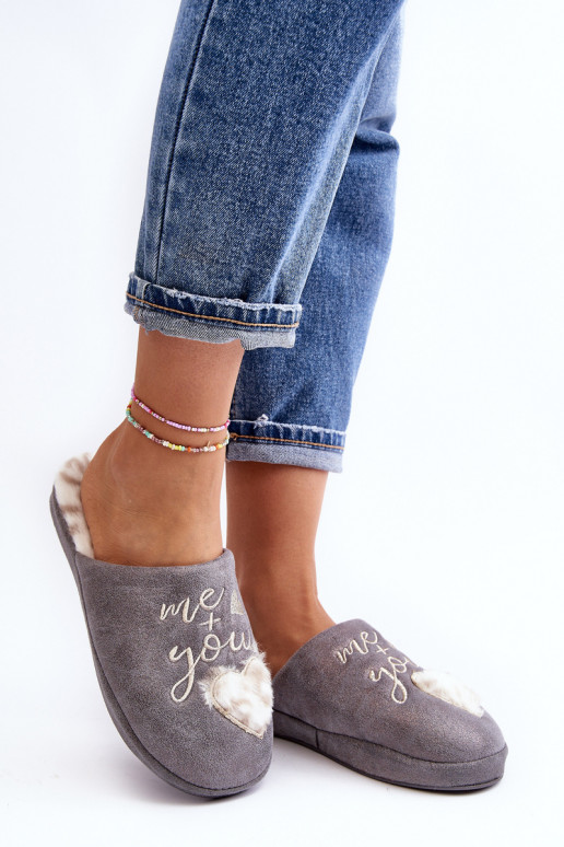 avec brillance Chaussons gris Geraja avec brillance Chaussons gris Geraja