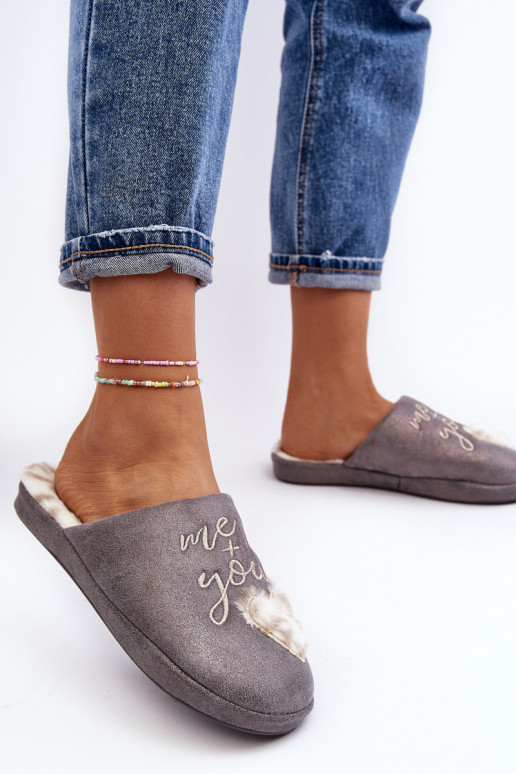 avec brillance Chaussons gris Geraja