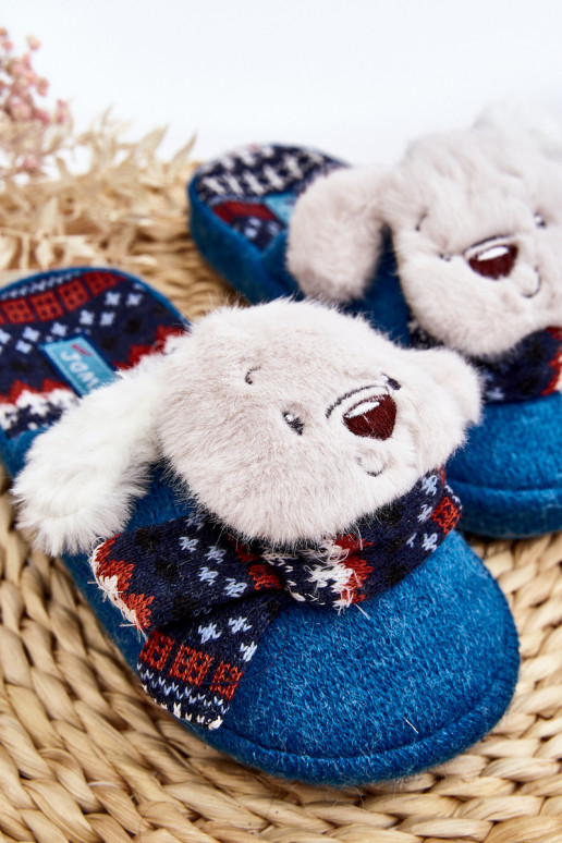 Chaussons enfants couleur bleu Dasca