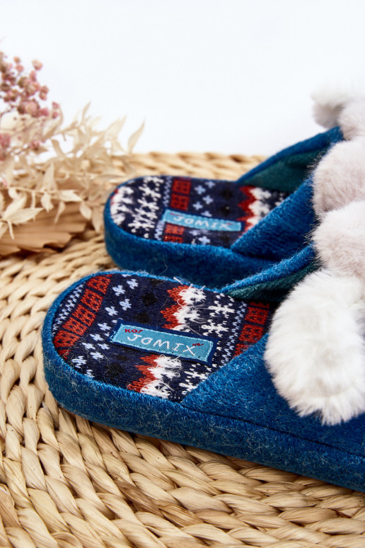 Chaussons enfants couleur bleu Dasca