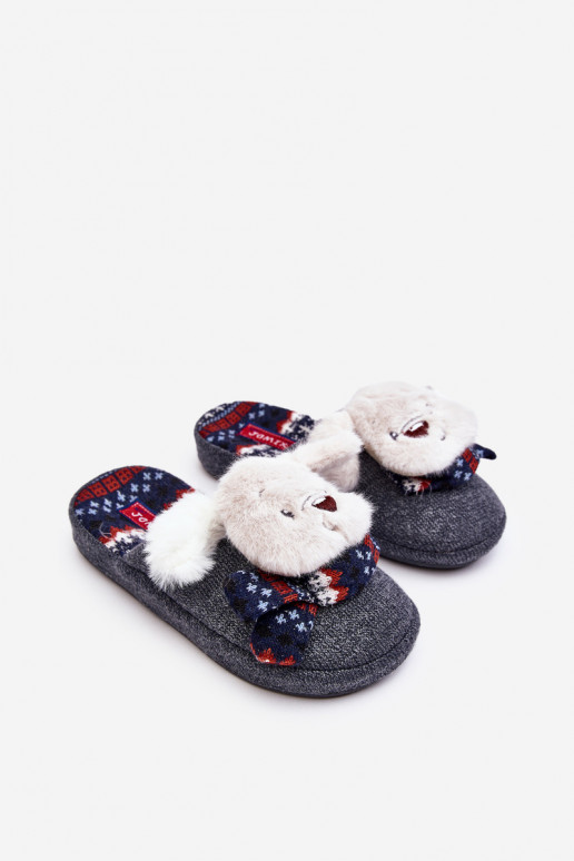 Chaussons enfant couleur gris Dasca