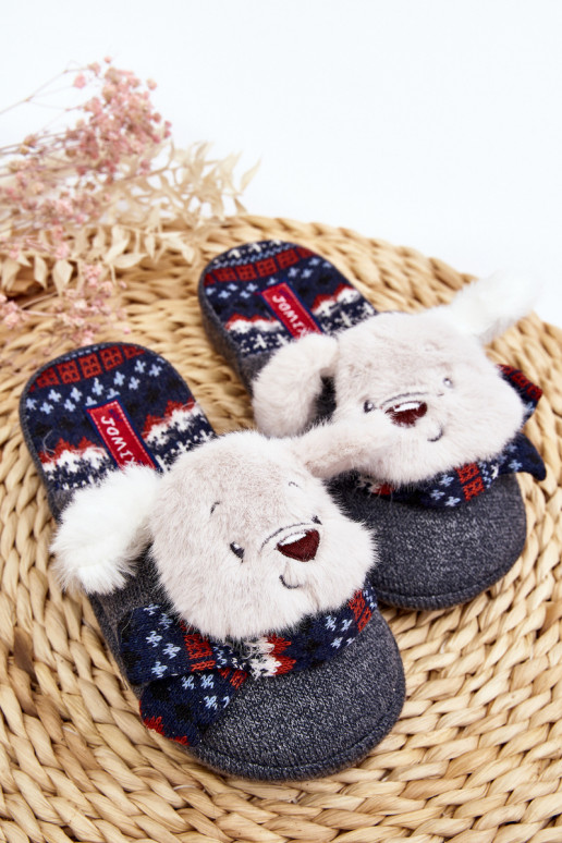 Chaussons enfant couleur gris Dasca