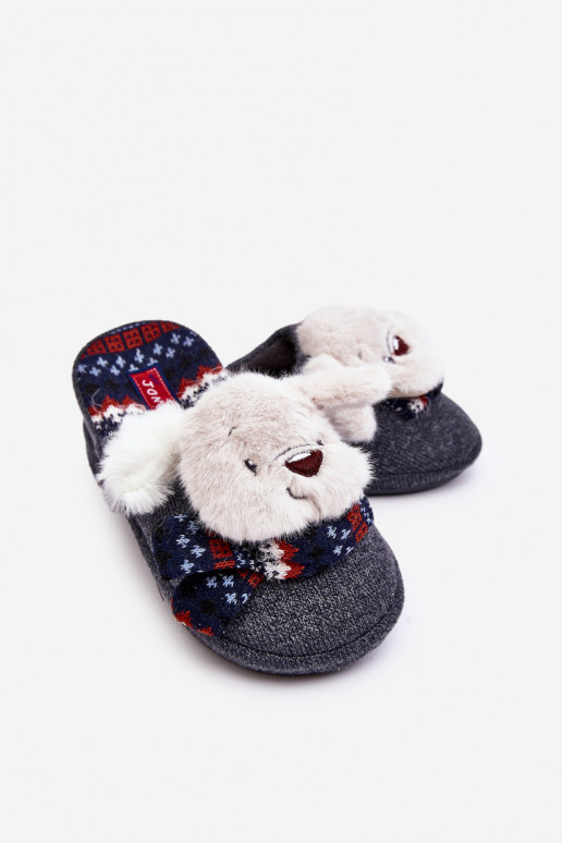 Chaussons enfant couleur gris Dasca
