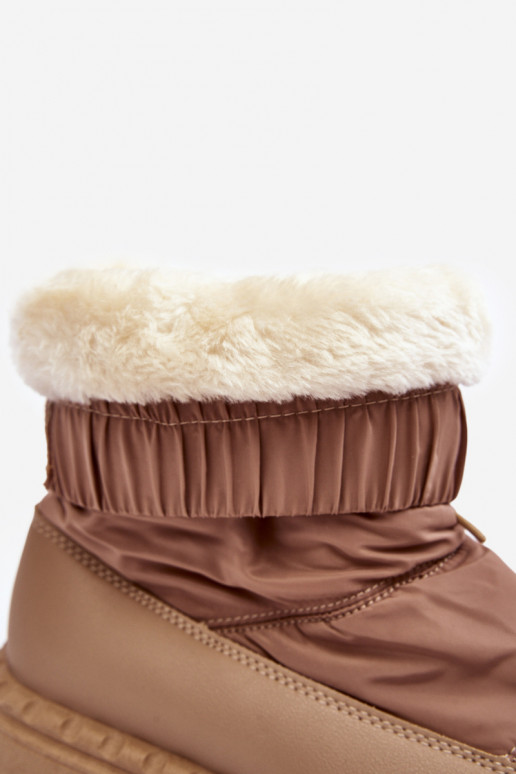 Schneestiefel mit massiver Sohle beige Lureta Schneestiefel mit massiver Sohle beige Lureta