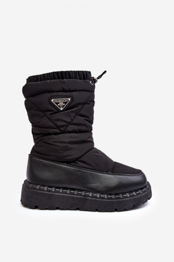 bottes de neige à semelle massive de couleur noire Lureta 2