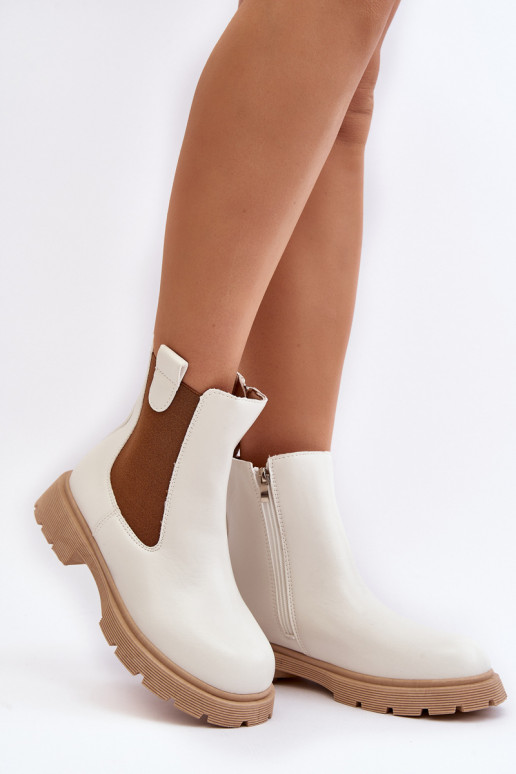 bottes Ramhel blanches élégantes