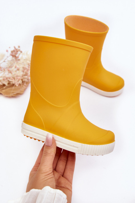 Chaussures en caoutchouc pour enfants Wave Gokids 979 couleur jaune