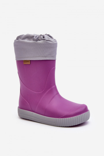 Bottes en caoutchouc chauffantes pour enfants Snow Wave Gokids 981 Violet