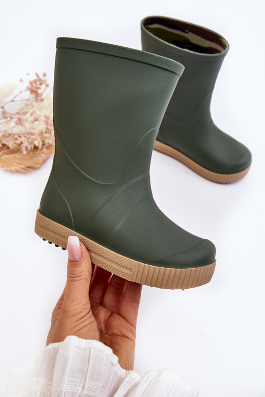 Chaussures en caoutchouc pour enfants Wave Gokids 979 couleur verte Chaussures en caoutchouc pour enfants Wave Gokids 979 couleur verte