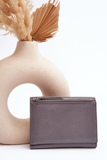 Joanela damesportemonnee in grijs ecoleer 2