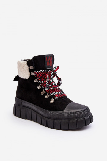 bottes chauffantes à semelle massive de couleur noire Ralotta