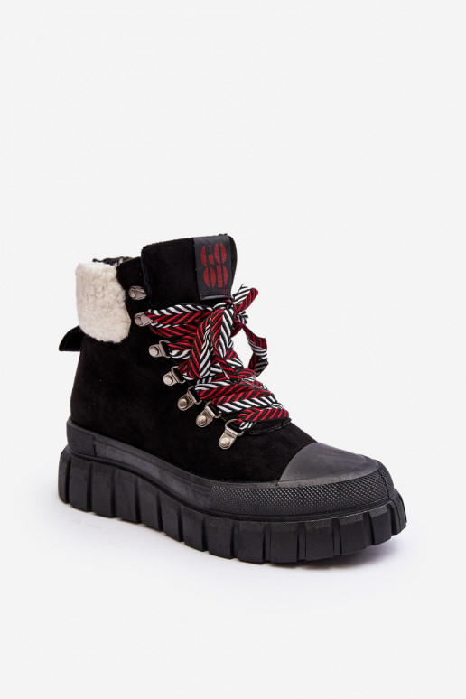 bottes chauffantes à semelle massive de couleur noire Ralotta