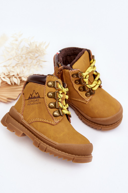 Chaussures chaudes pour enfants bottes couleur marron Walter
