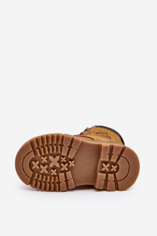 Warme kinderschoenen laarsjes kleur bruin Walter Warme kinderschoenen laarsjes kleur bruin Walter