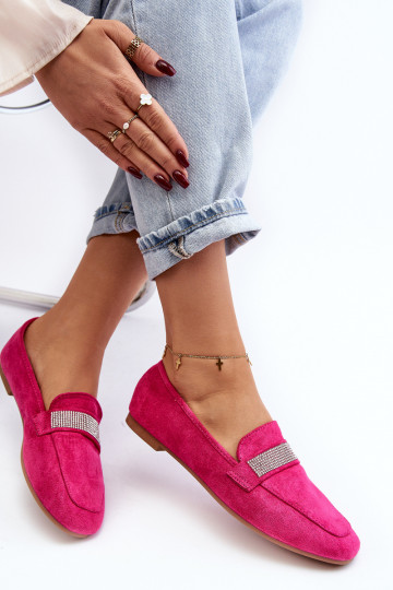 Mocassins à œillets scintillants en rose Ralrika 2