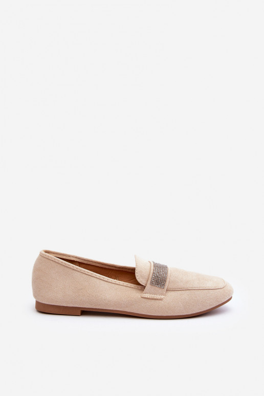 Mocassins à oeillets chatoyants beige Ralrika Mocassins à oeillets chatoyants beige Ralrika