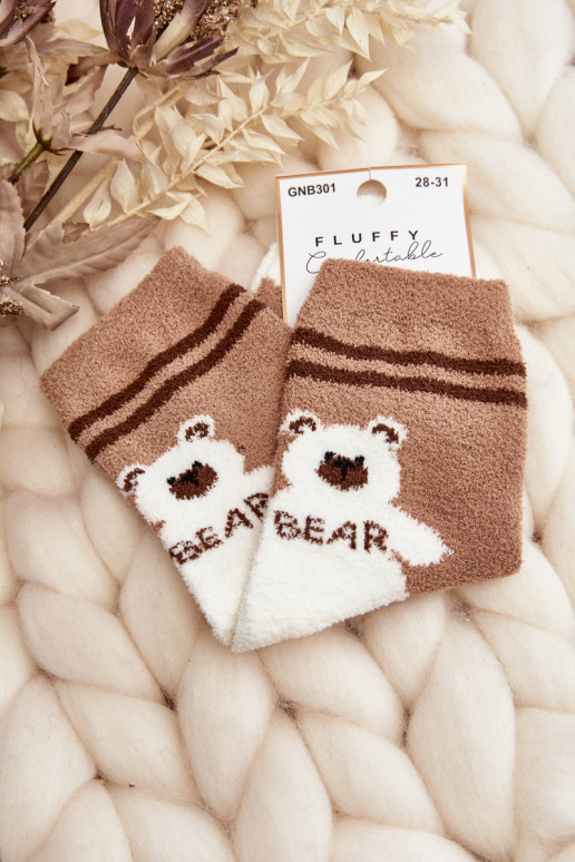 Warme Socken in brauner Farbe Warme Socken in brauner Farbe