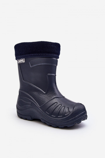 Verwarmde rubberen kinderschoenen Befado 162X103 donkerblauw