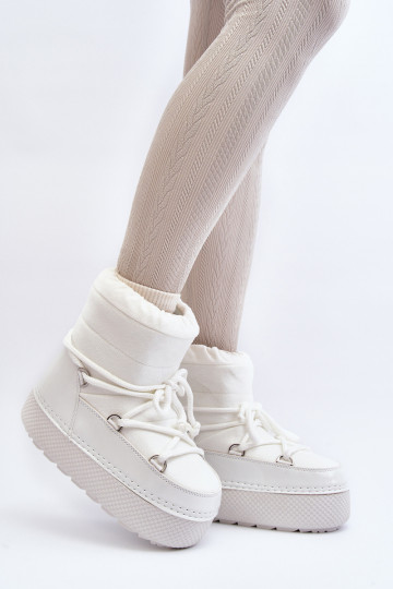 bottes de neige avec détails élégants en blanc Toolsa 2