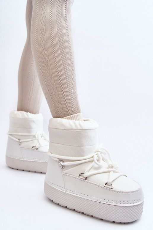 snowboots met stijlvolle details in witte Toolsa snowboots met stijlvolle details in witte Toolsa