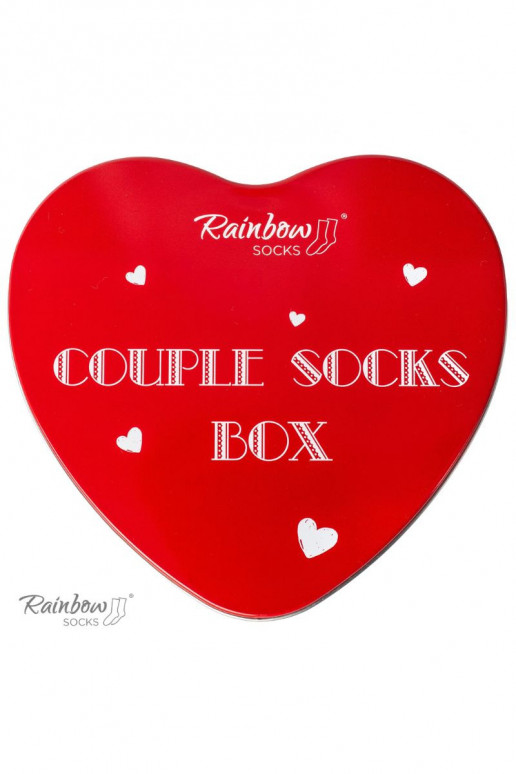 Chaussettes COUPLE BOX 2 paires Boîte avec coeurs Chaussettes COUPLE BOX 2 paires Boîte avec coeurs