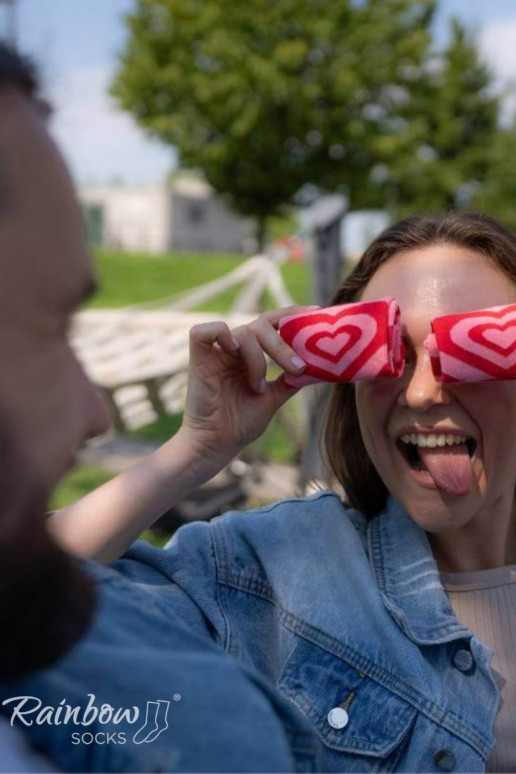 Socken COUPLE BOX 2 Paar Box mit Herzen Socken COUPLE BOX 2 Paar Box mit Herzen