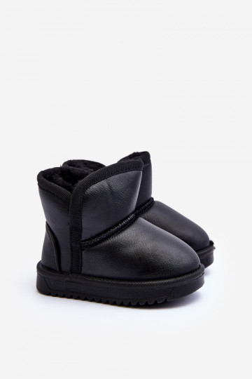 Öko-Schneestiefel für Kinder in schwarzer Farbe Husalta
